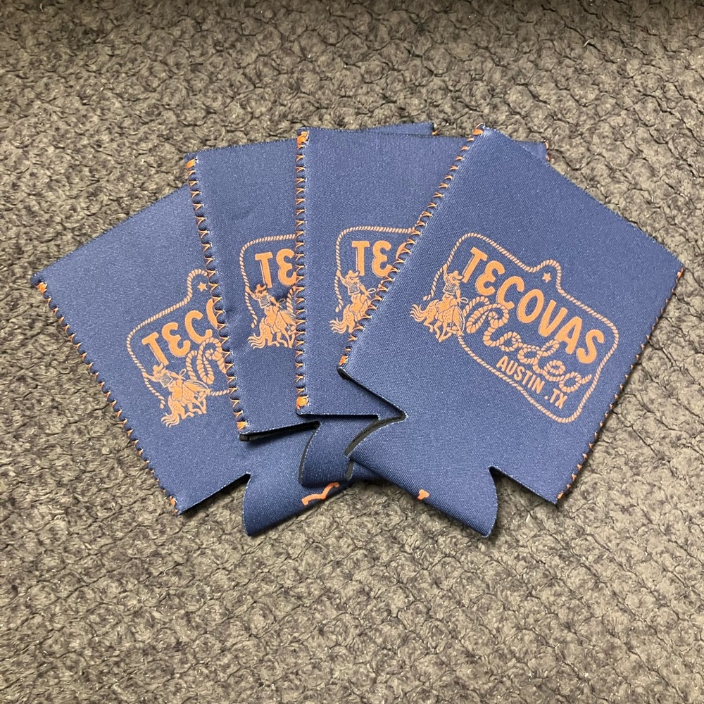 Tecovas Blue Koozies - Pack of 4